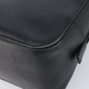 BURBERRY Hand Bag Leather Black Silver Auth BA16837-10
