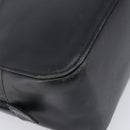 BURBERRY Hand Bag Leather Black Silver Auth BA16837-11