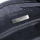 BURBERRY Hand Bag Leather Black Silver Auth BA16837-18