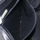 BURBERRY Hand Bag Leather Black Silver Auth BA16837-23
