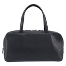BURBERRY Hand Bag Leather Black Silver Auth BA16837-3