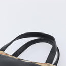 BURBERRY Hand Bag Leather Black Silver Auth BA16837-8