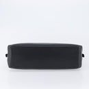 BURBERRY Hand Bag Leather Black Silver Auth BA16837-9