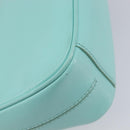 Salvatore Ferragamo Gancini Chain Shoulder Bag Leather Light Blue Auth BA16843A-14