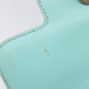 Salvatore Ferragamo Gancini Chain Shoulder Bag Leather Light Blue Auth BA16843A-18