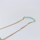 Salvatore Ferragamo Gancini Chain Shoulder Bag Leather Light Blue Auth BA16843A-8