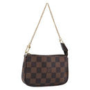 LOUIS VUITTON Damier Ebene Mini Pochette Accessoires Pouch N58009 Auth BA16847A-1