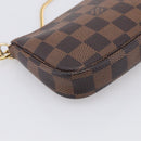 LOUIS VUITTON Damier Ebene Mini Pochette Accessoires Pouch N58009 Auth BA16847A-11
