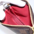 LOUIS VUITTON Damier Ebene Mini Pochette Accessoires Pouch N58009 Auth BA16847A-19