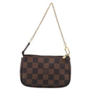LOUIS VUITTON Damier Ebene Mini Pochette Accessoires Pouch N58009 Auth BA16847A-3