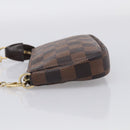 LOUIS VUITTON Damier Ebene Mini Pochette Accessoires Pouch N58009 Auth BA16847A-4