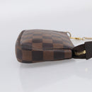 LOUIS VUITTON Damier Ebene Mini Pochette Accessoires Pouch N58009 Auth BA16847A-5