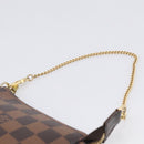 LOUIS VUITTON Damier Ebene Mini Pochette Accessoires Pouch N58009 Auth BA16847A-8