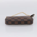 LOUIS VUITTON Damier Ebene Mini Pochette Accessoires Pouch N58009 Auth BA16847A-9