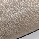 Valentino Rock Studs Hand Bag Leather 2way Gold Auth BA16848-17