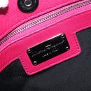 Salvatore Ferragamo Vala Hand Bag Leather 2way Pink Silver Auth BA16849A-18