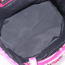 Salvatore Ferragamo Vala Hand Bag Leather 2way Pink Silver Auth BA16849A-19