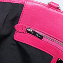 Salvatore Ferragamo Vala Hand Bag Leather 2way Pink Silver Auth BA16849A-22