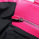 Salvatore Ferragamo Vala Hand Bag Leather 2way Pink Silver Auth BA16849A-24