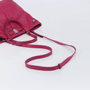 Salvatore Ferragamo Vala Hand Bag Leather 2way Pink Silver Auth BA16849A-9