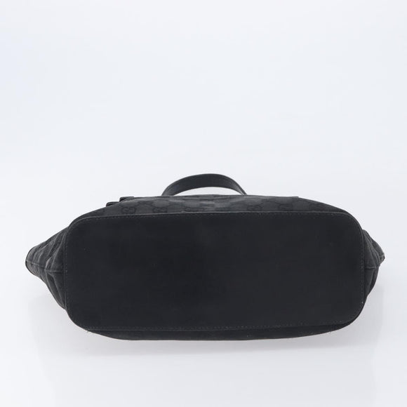 GUCCI GG Canvas Tote Bag Black 106241 Auth BA16850