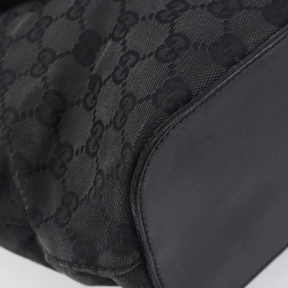 GUCCI GG Canvas Tote Bag Black 106241 Auth BA16850