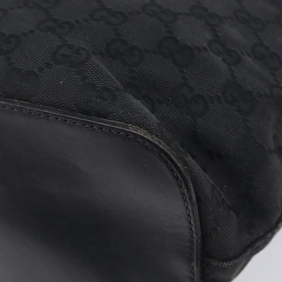 GUCCI GG Canvas Tote Bag Black 106241 Auth BA16850