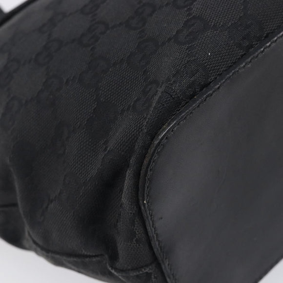 GUCCI GG Canvas Tote Bag Black 106241 Auth BA16850