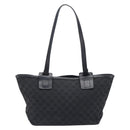 GUCCI GG Canvas Tote Bag Black 106241 Auth BA16850-3