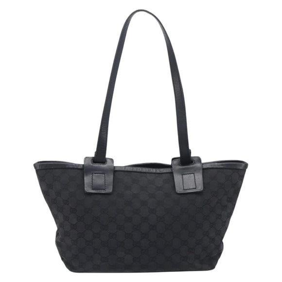 GUCCI GG Canvas Tote Bag Black 106241 Auth BA16850