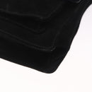 GUCCI Shoulder Bag Suede Black Silver 001 3266 Auth BA16852-12