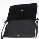 GUCCI Shoulder Bag Suede Black Silver 001 3266 Auth BA16852-16