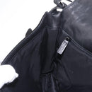 GUCCI Shoulder Bag Suede Black Silver 001 3266 Auth BA16852-21