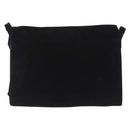 GUCCI Shoulder Bag Suede Black Silver 001 3266 Auth BA16852-3