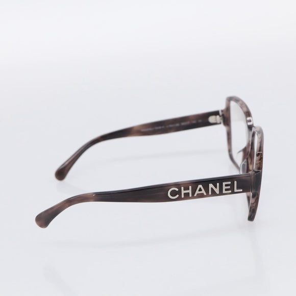 CHANEL Sunglasses Plastic Gray Silver CC Auth BA16857V