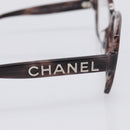 CHANEL Sunglasses Plastic Gray Silver CC Auth BA16857V-5