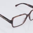 CHANEL Sunglasses Plastic Gray Silver CC Auth BA16857V-8