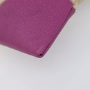 PRADA Hand Bag Canvas Beige Purple Auth BA16859-10