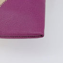 PRADA Hand Bag Canvas Beige Purple Auth BA16859-13
