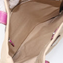 PRADA Hand Bag Canvas Beige Purple Auth BA16859-19