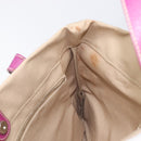PRADA Hand Bag Canvas Beige Purple Auth BA16859-20