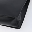 Valentino Clutch Bag Leather Black Silver Auth BA16865-10