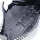 Valentino Clutch Bag Leather Black Silver Auth BA16865-17