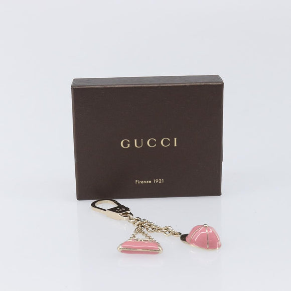 GUCCI Charm Metal Pink Gold Tone Auth BA16868V