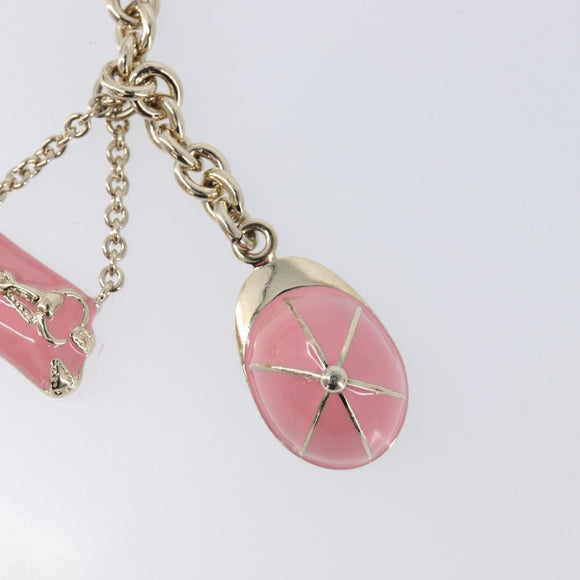 GUCCI Charm Metal Pink Gold Tone Auth BA16868V