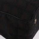 CHANEL New Travel Line Tote Bag Canvas 2 Set Brown Pink CC Auth BA16871-16