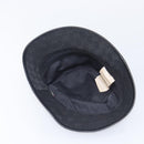 GUCCI GG Canvas Bucket Hat Black Gold Tone 576587 Auth BA16873V-10