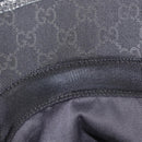 GUCCI GG Canvas Bucket Hat Black Gold Tone 576587 Auth BA16873V-15