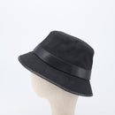 GUCCI GG Canvas Bucket Hat Black Gold Tone 576587 Auth BA16873V-4