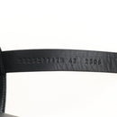 HERMES Mickey Sandals Leather EU42 Black Silver Auth BA16875M-21